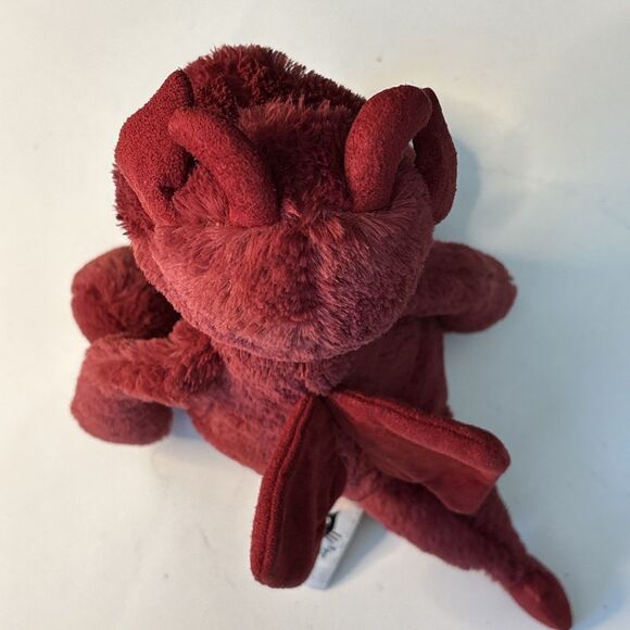 Jellycat BASHFUL DRAGON RED Plush Soft Stuffed Toy Animal London Retired 11in. - Picture 8 of 16